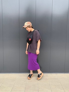 「アイテム（ボディバッグ/ウエストポーチ）」を使った、ROSE BUD STAFFさん（レディース・160cm）の夏コーディネート