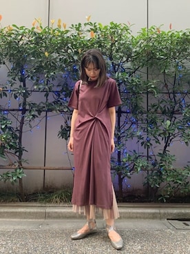 「アイテム（その他シューズ、シルバー系）」を使った、ROSE BUD STAFFさん（レディース・166cm）の夏コーディネート