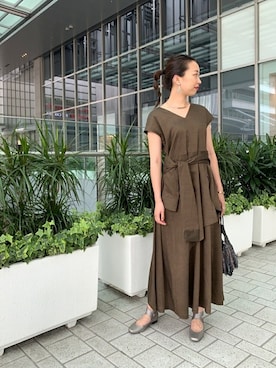 「mici(ミチ)のアイテム(ワンピース)」を使った、ROSE BUD STAFFさん(レディース・164cm)の夏コーディネート