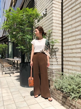 「LAURA DI MAGGIO（ローラディマッジオ）のアイテム」を使った、ROSE BUD STAFFさん（レディース・154cm）の夏コーディネート