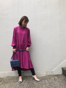 「mici（ミチ）のアイテム」を使った、ROSE BUD STAFFさん（レディース・163cm）の夏コーディネート