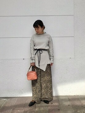 「mici（ミチ）のアイテム（トップス）」を使った、ROSE BUD STAFFさん（レディース・155cm）の夏コーディネート