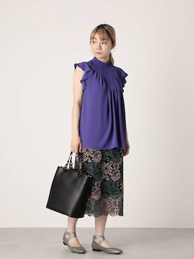 「アイテム（その他シューズ、シルバー系）」を使った、ROSE BUD STAFFさん（レディース・161cm）の夏コーディネート