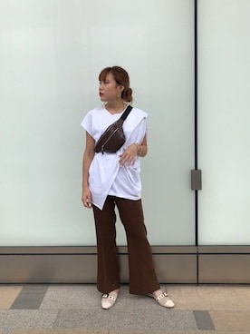 「ROSE BUD（ローズバッド）のアイテム（アクセサリー）」を使った、ROSE BUD STAFFさん（レディース・165cm）の夏コーディネート