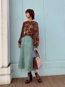 「AIM（エイム）のアイテム」を使った、ROSE BUD STAFFさん（レディース・164cm）の秋コーディネート