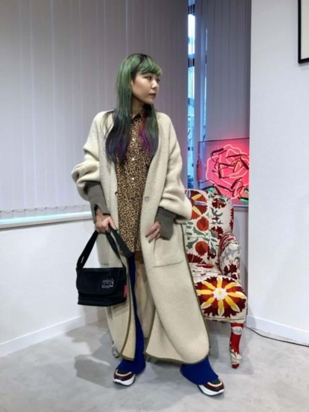 CREOLME クレオルム ライナーデザインニットコート ベージュ CREOLME（クレオルム）の「(CREOLME)ライナーデザインニット