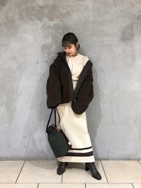 「CREOLME（クレオルム）のアイテム（ジャケット/アウター）」を使った、ROSE BUD STAFFさん（レディース・155cm）の秋コーディネート