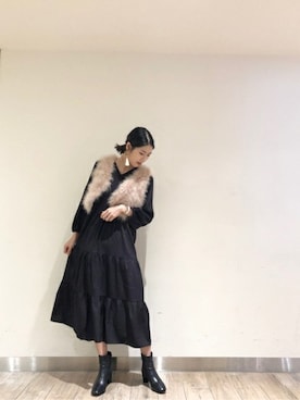 「VANILLA MOON（バニラムーン）のアイテム」を使った、ROSE BUD STAFFさん（レディース・169cm）の秋コーディネート