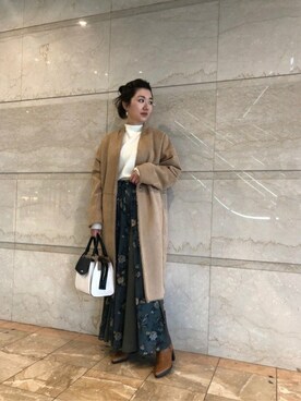 「PAOLA FERRI（パオラフェリー）のアイテム」を使った、ROSE BUD STAFFさん（レディース・154cm）の冬コーディネート