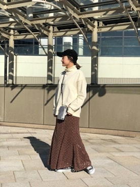 「アイテム（財布）」を使った、ROSE BUD STAFFさん（レディース・155cm）の冬コーディネート