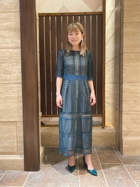 「ガーリーコーデ」｜「アイテム（アクセサリー）」を使った、ROSE BUD STAFFさん（レディース・161cm）の冬コーディネート