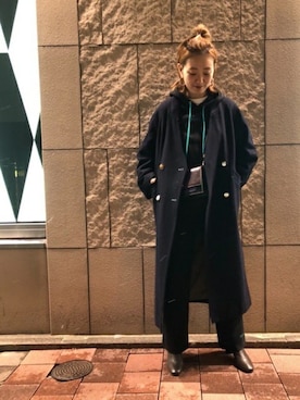 「CREOLME（クレオルム）のアイテム（ジャケット/アウター）」を使った、ROSE BUD STAFFさん（レディース・166cm）の冬コーディネート