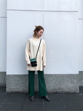 「VANILLA MOON（バニラムーン）のアイテム」を使った、ROSE BUD STAFFさん（レディース・162cm）の冬コーディネート