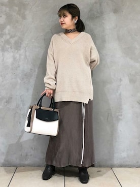 「VANILLA MOON（バニラムーン）のアイテム」を使った、ROSE BUD STAFFさん（レディース・155cm）の冬コーディネート