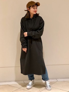 「SUPERGA（スペルガ）のアイテム」を使った、ROSE BUD STAFFさん（レディース・155cm）の冬コーディネート