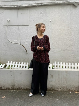 「アイテム（タンクトップ、グレー系）」を使った、ROSE BUD STAFFさん（レディース・153cm）の冬コーディネート