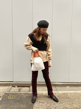 「STILMODA（スティルモーダ）のアイテム」を使った、ROSE BUD STAFFさん（レディース・164cm）の冬コーディネート