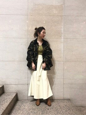 「PAOLA FERRI（パオラフェリー）のアイテム」を使った、ROSE BUD STAFFさん（レディース・154cm）の冬コーディネート