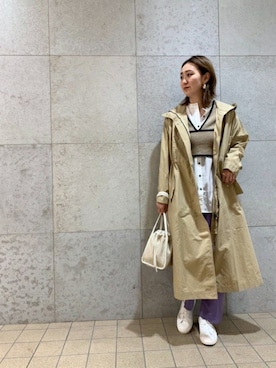「アイテム（マウンテンパーカー）」を使った、ROSE BUD STAFFさん（レディース・166cm）の春コーディネート
