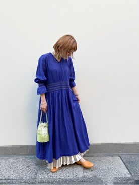「HLAADA（フラーダ）のアイテム」を使った、ROSE BUD STAFFさん（レディース・155cm）の春コーディネート