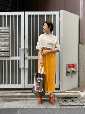 「CREOLME（クレオルム）のアイテム」を使った、ROSE BUD STAFFさん（レディース・166cm）の春コーディネート