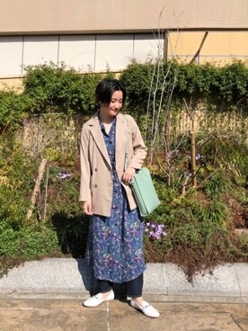 「AIM（エイム）のアイテム」を使った、ROSE BUD STAFFさん（レディース・166cm）の春コーディネート