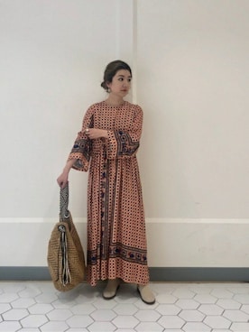 「HLAADA（フラーダ）のアイテム」を使った、ROSE BUD STAFFさん（レディース・154cm）の春コーディネート