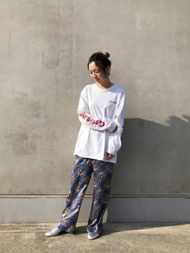 「アイテム（バレエシューズ、シルバー系）」を使った、ROSE BUD STAFFさん（レディース・162cm）の春コーディネート