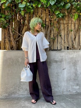 「CREOLME（クレオルム）のアイテム」を使った、ROSE BUD STAFFさん（レディース・152cm）の春コーディネート