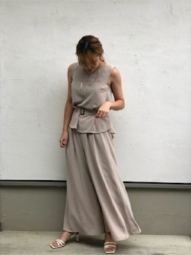 「ファッションの力を信じよう」｜「アイテム（アクセサリー）」を使った、ROSE BUD STAFFさん（レディース・165cm）の夏コーディネート