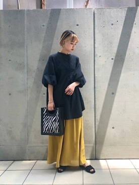 「ファッションの力を信じよう」｜「アイテム（ショルダーバッグ）」を使った、ROSE BUD STAFFさん（レディース・160cm）の夏コーディネート