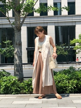 「KIWI（キィウイ）のアイテム」を使った、ROSE BUD STAFFさん（レディース・165cm）の夏コーディネート