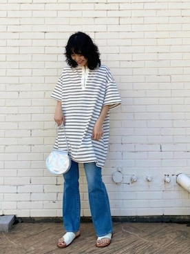 「ファッションの力を信じよう」｜「アイテム（ショルダーバッグ）」を使った、ROSE BUD STAFFさん（レディース・166cm）の夏コーディネート