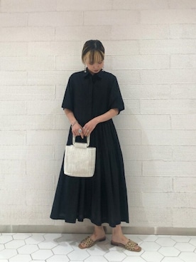 「ファッションの力を信じよう」｜「アイテム（アクセサリー）」を使った、ROSE BUD STAFFさん（レディース・160cm）の夏コーディネート