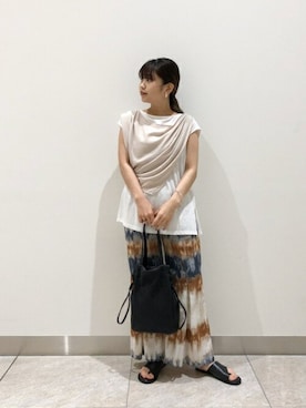 「KIWI（キィウイ）のアイテム」を使った、ROSE BUD STAFFさん（レディース・155cm）の夏コーディネート