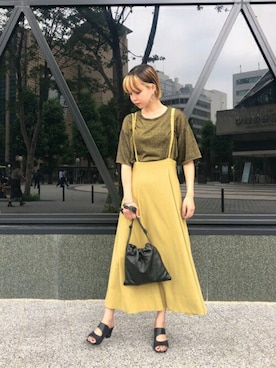 「PAOLA FERRI（パオラフェリー）のアイテム」を使った、ROSE BUD STAFFさん（レディース・160cm）の夏コーディネート