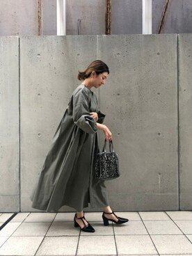 「piu comoda（ピュコモダ）のアイテム」を使った、ROSE BUD STAFFさん（レディース・154cm）の秋コーディネート