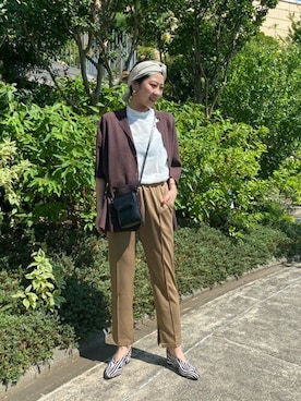 「piu comoda（ピュコモダ）のアイテム」を使った、ROSE BUD STAFFさん（レディース・161cm）の秋コーディネート