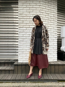 「piu comoda（ピュコモダ）のアイテム」を使った、ROSE BUD STAFFさん（レディース・163cm）の秋コーディネート