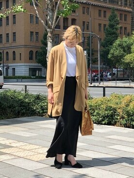 「piu comoda（ピュコモダ）のアイテム」を使った、ROSE BUD STAFFさん（レディース・161cm）の秋コーディネート