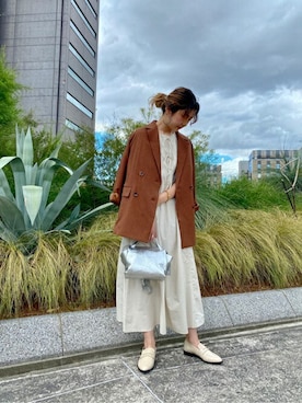「シャツワンピ」｜ROSE BUD STAFFさん（レディース・161cm）の秋コーディネート