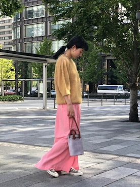 「HASHIBAMI（ハシバミ）のアイテム（バッグ）」を使った、ROSE BUD STAFFさん（レディース・161cm）の秋コーディネート