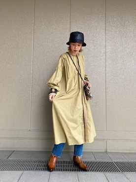 「ROSE BUD（ローズバッド）のアイテム（ハット）」を使った、ROSE BUD STAFFさん（レディース・165cm）の秋コーディネート