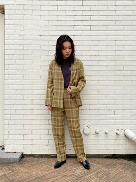 「CREOLME（クレオルム）のアイテム（ジャケット/アウター）」を使った、ROSE BUD STAFFさん（レディース・167cm）の秋コーディネート