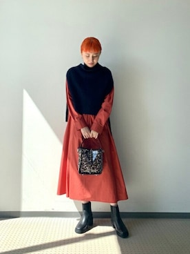 「サイドゴアブーツ」｜ROSE BUD STAFFさん（レディース・163cm）の秋コーディネート