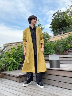 「アイテム（その他アウター、イエロー系）」を使った、ROSE BUD STAFFさん（レディース・166cm）の秋コーディネート