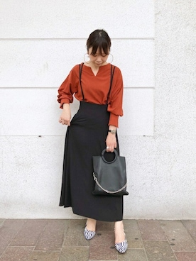 「piu comoda（ピュコモダ）のアイテム」を使った、ROSE BUD STAFFさん（レディース・165cm）の秋コーディネート