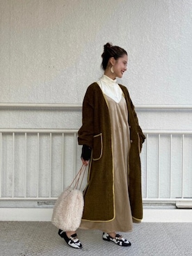 「CREOLME（クレオルム）のアイテム（ジャケット/アウター）」を使った、ROSE BUD STAFFさん（レディース・162cm）の秋コーディネート