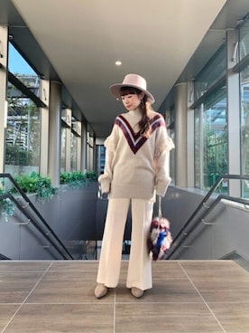 La Maison de Lyllisのハット（グレー系）を使った人気ファッション