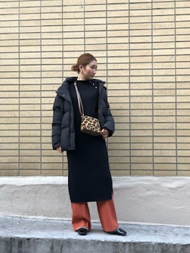 「TATRAS」｜「アイテム（その他アウター）」を使った、ROSE BUD STAFFさん（レディース・164cm）の冬コーディネート